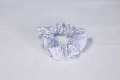 GLITTER WHITE SCRUNCHIE